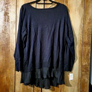 Black Charter Club Top - 2X